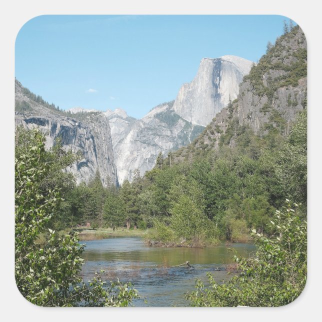 Cuadrada Pegatina de Yosemite (Anverso)