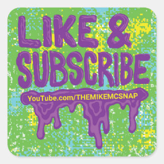 Cuadrada Pegatina de Youtube