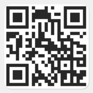 Cuadrada Pegatina del código de QR