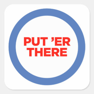 Cuadrada Pegatina del fabricante del monstruo