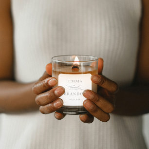 Cuadrada Pegatina del favorito de la boda de color editable