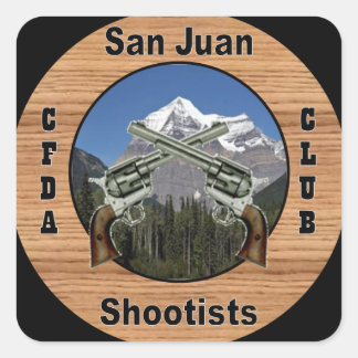 Cuadrada Pegatina del logotipo