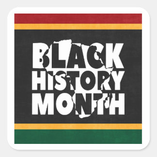 Cuadrada Pegatina del Mes de la Historia Negra