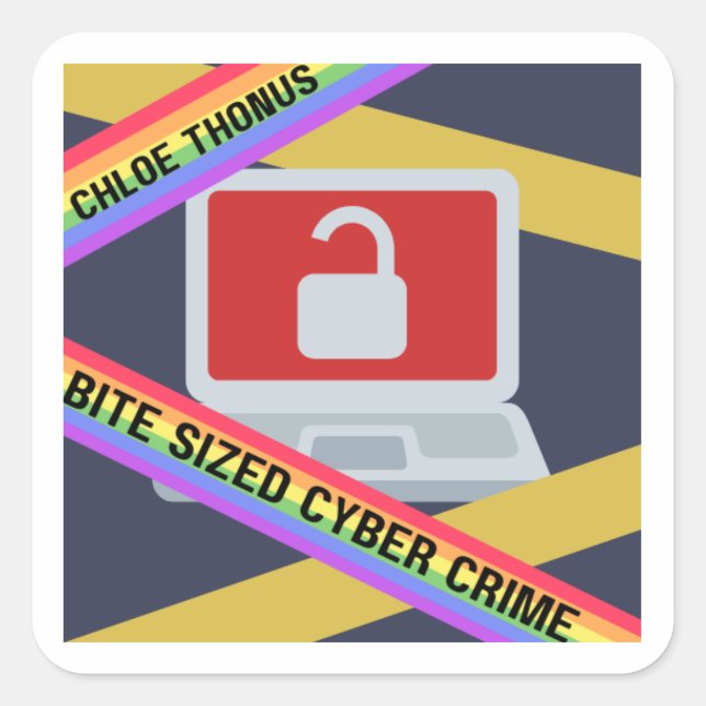 Cuadrada Pegatina del orgullo gay (Anverso)