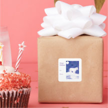 Pegatina del oso polar de vacaciones