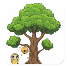 Pegatina del partido Honeybee Favor