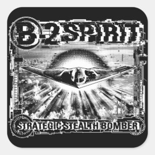 Cuadrada Pegatina del Pegatina de la plaza espiritual B-2