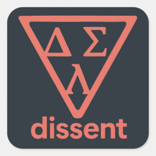 Cuadrada Pegatina DSL de discrepancia de degradado