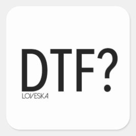 Cuadrada Pegatina DTF