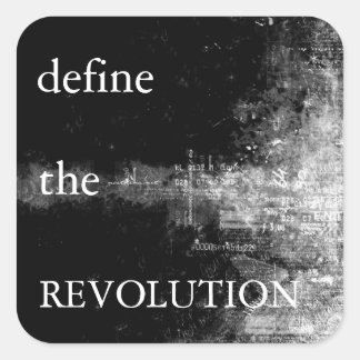 Cuadrada Pegatina DTR