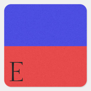 Cuadrada Pegatina E de Alfabeto de Bandera de Señal Náutica