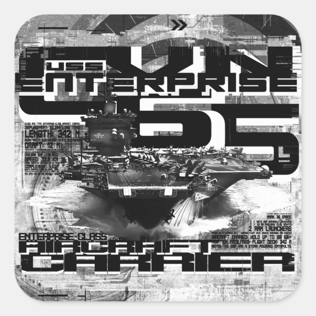 Cuadrada Pegatina empresarial de aerolíneas (Anverso)