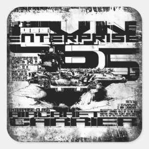 Cuadrada Pegatina empresarial de aerolíneas