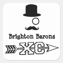 Cuadrada Pegatina entre países