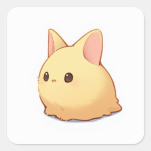 Cuadrada Pegatina estético Ghibli