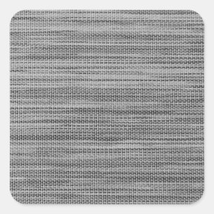 Cuadrada Pegatina Faux Gray Fabric