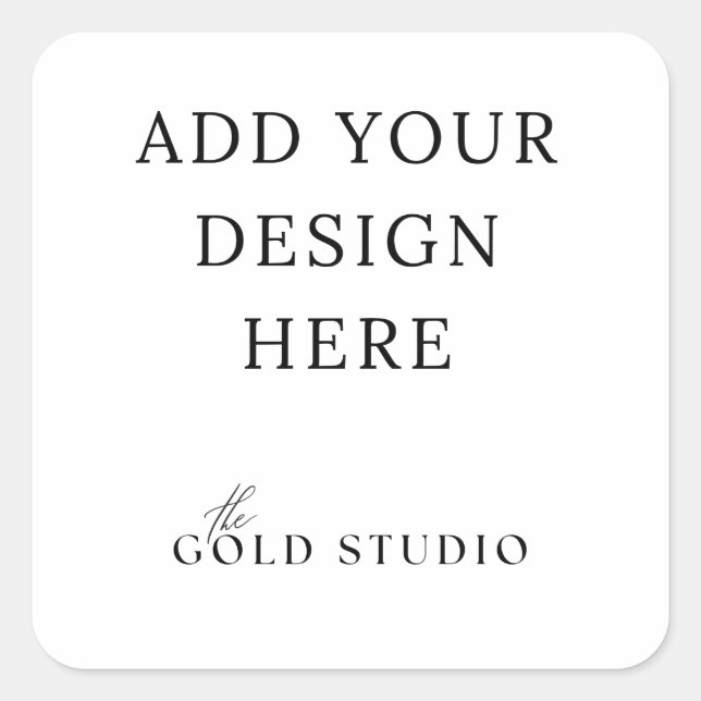 Cuadrada Pegatina favorito, plantilla en blanco de 1,5 pulg (Anverso)