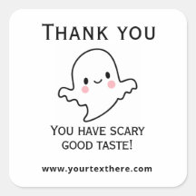 Pegatina Feliz Halloween - Fantasma Kawaii Adorabl