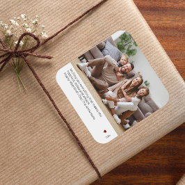 Cuadrada Pegatina fotográfico ultracomunitario y moderno