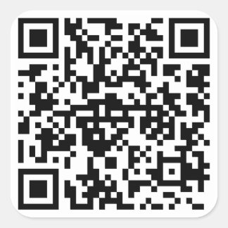 Cuadrada Pegatina grande 7,6 cm (6 per arco)