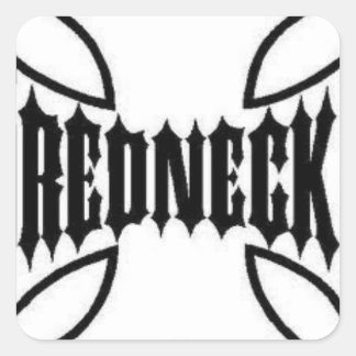 Cuadrada Pegatina Guay Redneck 2
