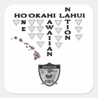 Cuadrada Pegatina Ho'okahi Lahui