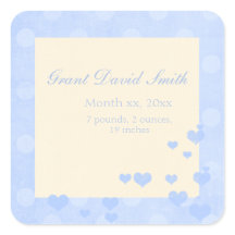 Pegatina Invitación recién nacido