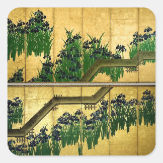 Cuadrada Pegatina JAPONÉS