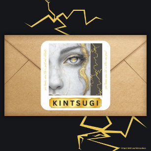 Cuadrada Pegatina KINTSUGI