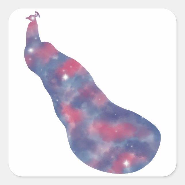 Cuadrada Pegatina ligero para Starscape (Anverso)