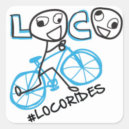 Cuadrada PEGATINA LOCORides