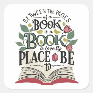 Cuadrada Pegatina Lover