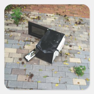 Cuadrada Pegatina "Matar la máquina"