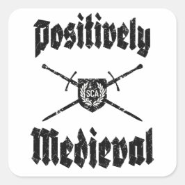 Cuadrada Pegatina medieval de SCA