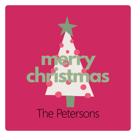 Cuadrada Pegatina moderna de Personalizado y color