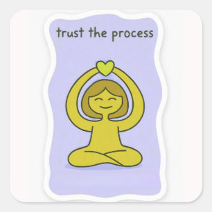 Cuadrada Pegatina motivacional