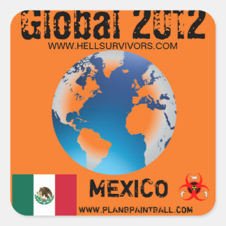 Cuadrada Pegatina mundial México 2012