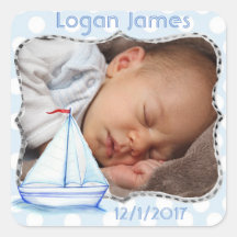 Pegatina Nautical Baby Photo