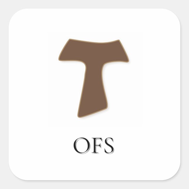 Cuadrada Pegatina OFS Tau (Anverso)