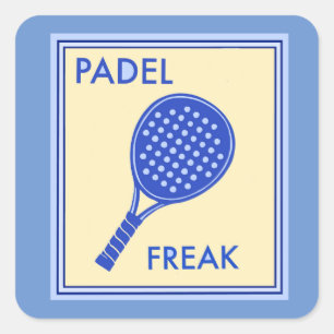 CUADRADA PEGATINA PADEL FREAK