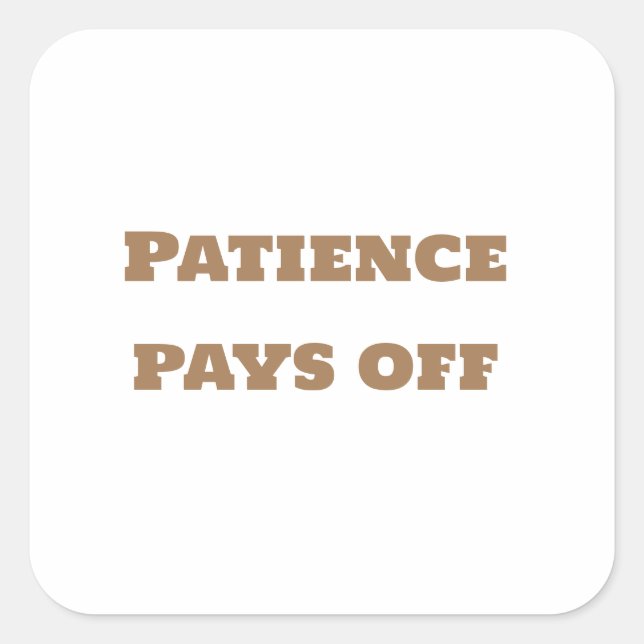 Cuadrada Pegatina paga (Anverso)