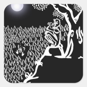 Cuadrada Pegatina Pan Serenade