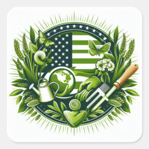 Cuadrada Pegatina para portátiles