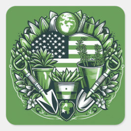 Cuadrada Pegatina para portátiles