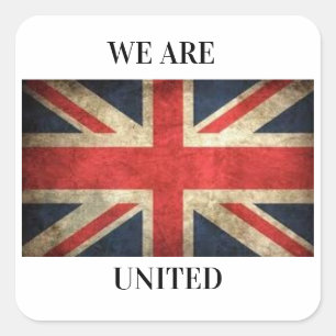 Cuadrada Pegatina Patriot British