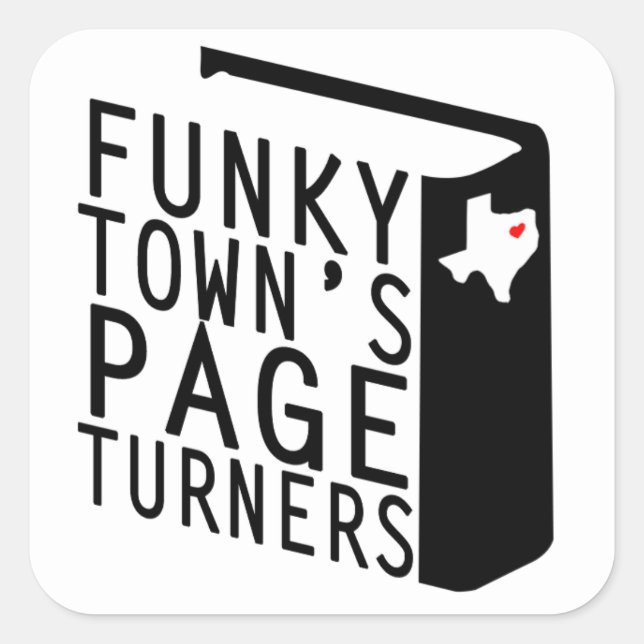 Cuadrada Pegatina pegajoso (Anverso)