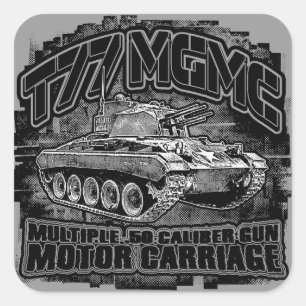 Cuadrada Pegatina Pegatina cuadrado de la MGMC T77