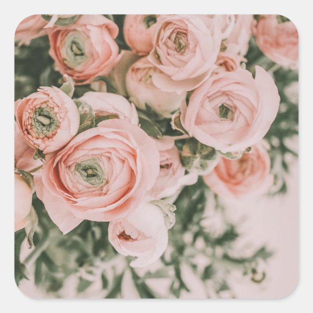 CUADRADA PEGATINA : PEONES (Anverso)