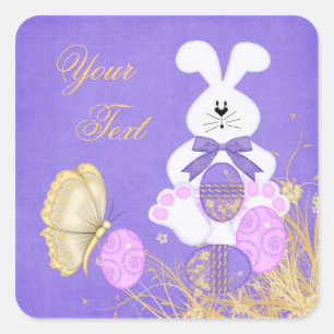 Cuadrada Pegatina personalizado de Pascua