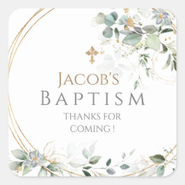 Cuadrada Pegatina Plaza Eucalyptus Square